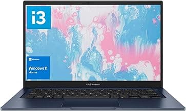 ASUS Vivobook Laptop, 14" FHD Display, i3-1215U, 24GB RAM, 1TB SSD, Wi-Fi 6, HDMI, Webcam, Touchpad, Windows 11 Home, Blue