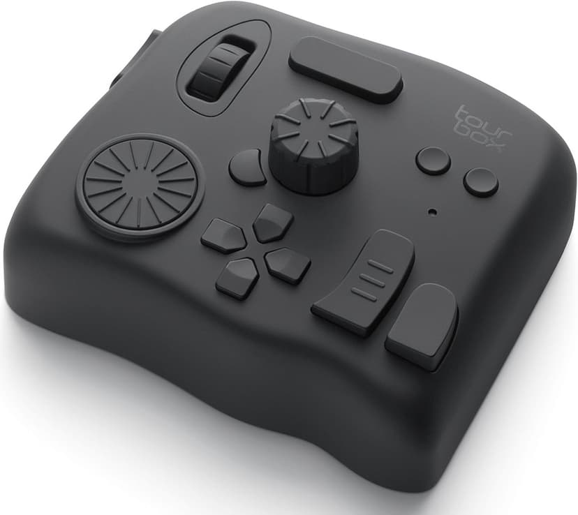 TourBox Elite - Bluetooth Controller for Video Photo Editing Color Grading, Davinci Resolve Speed Editor, MacOS/Windows, Lightroom Photoshop Premiere Final Cut Pro Programmable Keyboard