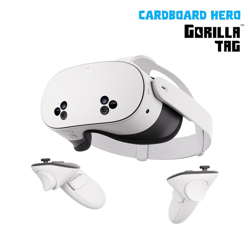 Meta Quest 3S 128GB — Dive into Mixed Reality — Unreal device. Unreal price. — Gorilla Tag Cardboard Hero Bundle — Amazon Exclusive