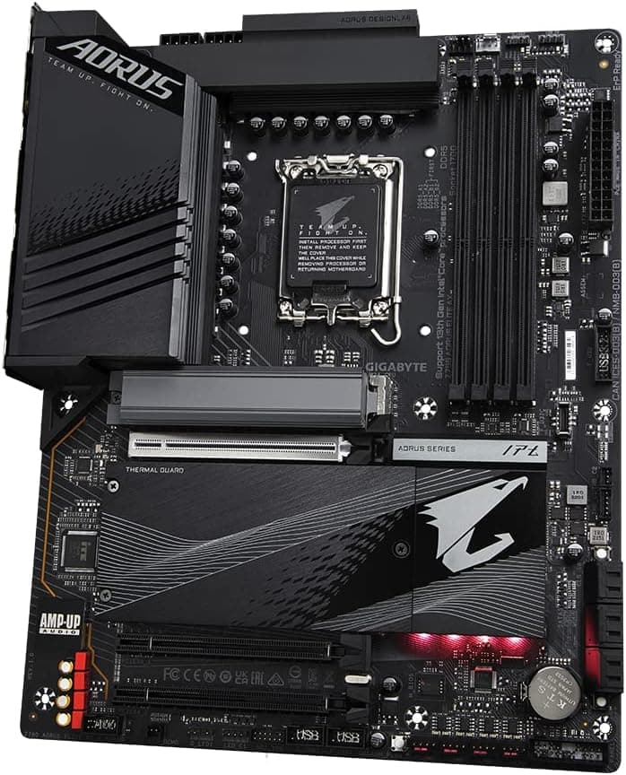 GIGABYTE Z790 AORUS Elite AX 1.0 Intel LGA 1700 ATX Motherboard, 4X DDR5~128GB, 3X PCI-E x16, 4X M.2, 6X SATA, 5X USB 3.2, 1x USB-C, 4X USB 2.0
