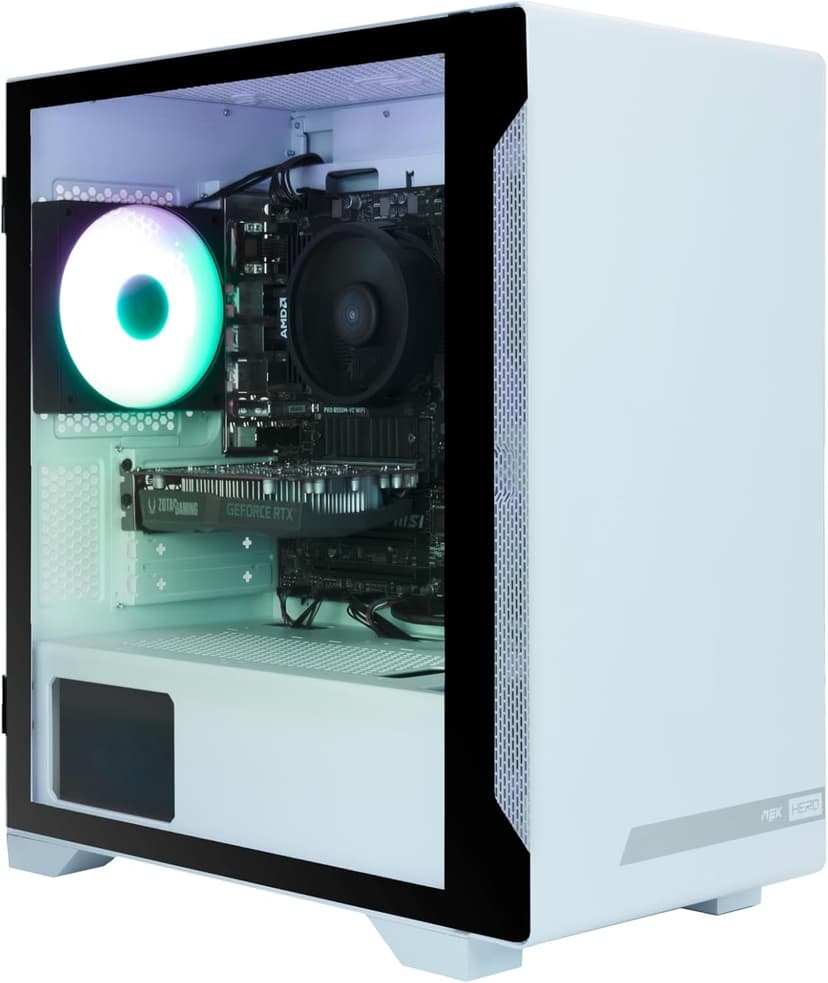 ZOTAC MEK AI-Enhanced Gaming PC Desktop Computer - NVIDIA GeForce RTX 3050, AMD Ryzen 5 5500 4.2GHz, 16GB DDR4, 500GB NVME M.2 SSD, 650W 80+ Gold PSU, WiFi 6E, Windows 11 Home