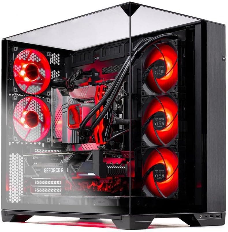 Skytech O11V Gaming PC Desktop, Intel i7 14700K 3.4 GHz (5.5GHz Turbo Boost), NVIDIA RTX 4080 Super 16GB GDDR6X, 2TB Gen4 SSD, 32GB DDR5 RAM 5600 RGB, 1000W Gold ATX 3.0 PSU, 360mm ARGB AIO, Wi-Fi