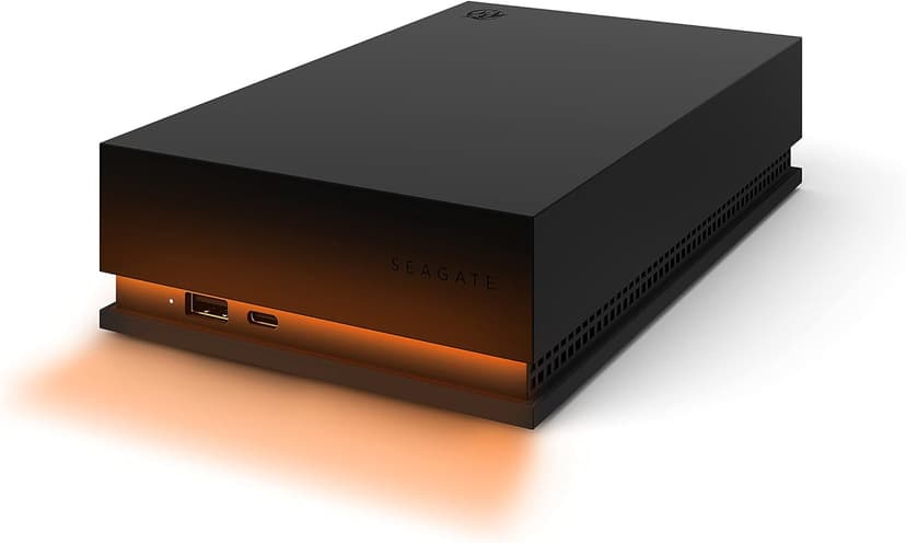 Seagate FireCuda Gaming Hub External Hard Drive HDD 8TB - USB 3.2, Customizable RGB LED lighting, Dual forward-facing USB for Desktop PC with Rescue Services (STKK8000400)
