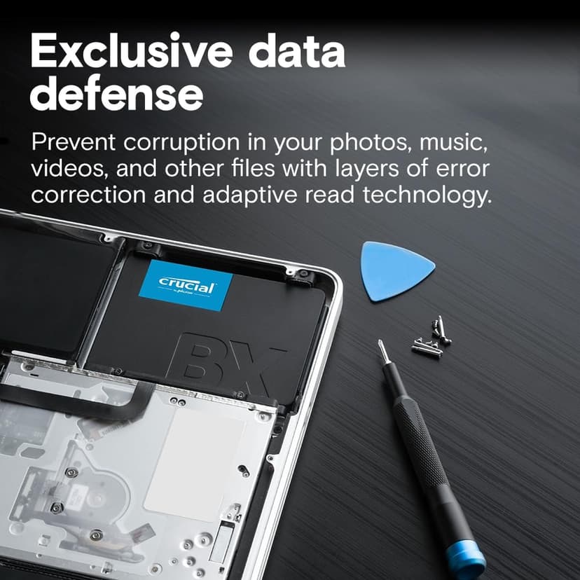 Crucial BX500 480GB 3D NAND SATA 2.5-Inch Internal SSD, up to 540MB/s - CT480BX500SSD1