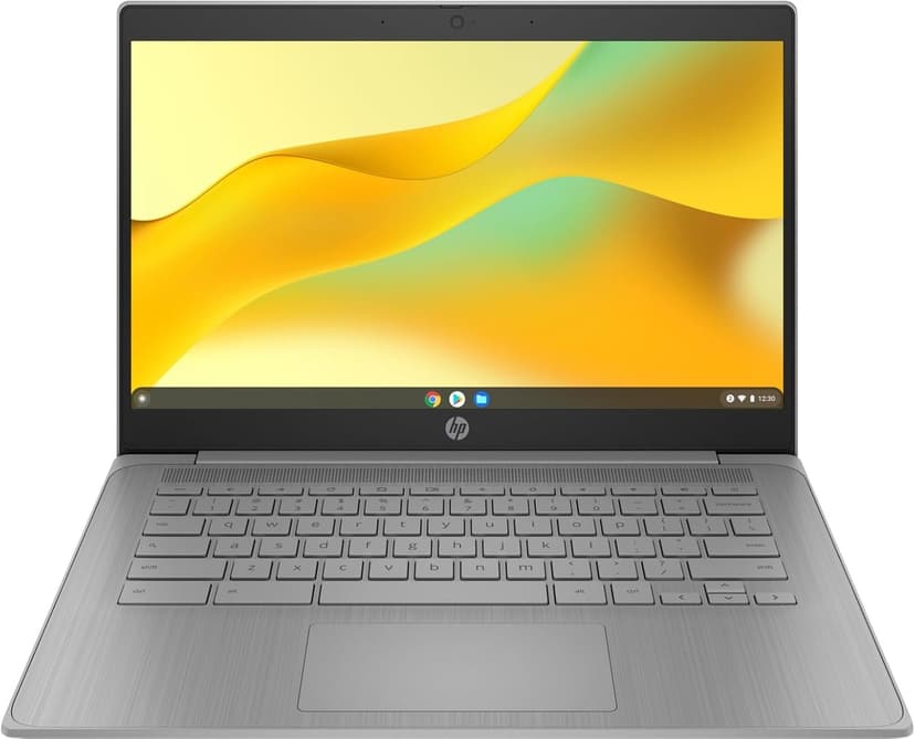 HP Chromebook 14 Laptop (14" HD, Intel 4-Core Celeron N4120, 4GB RAM, 192GB Storage, UHD Graphics 600) for Home & Student, Light Weight & 14-Hr Battery Life, Webcam, Wi-Fi, IST HUB, Chrome OS, Grey