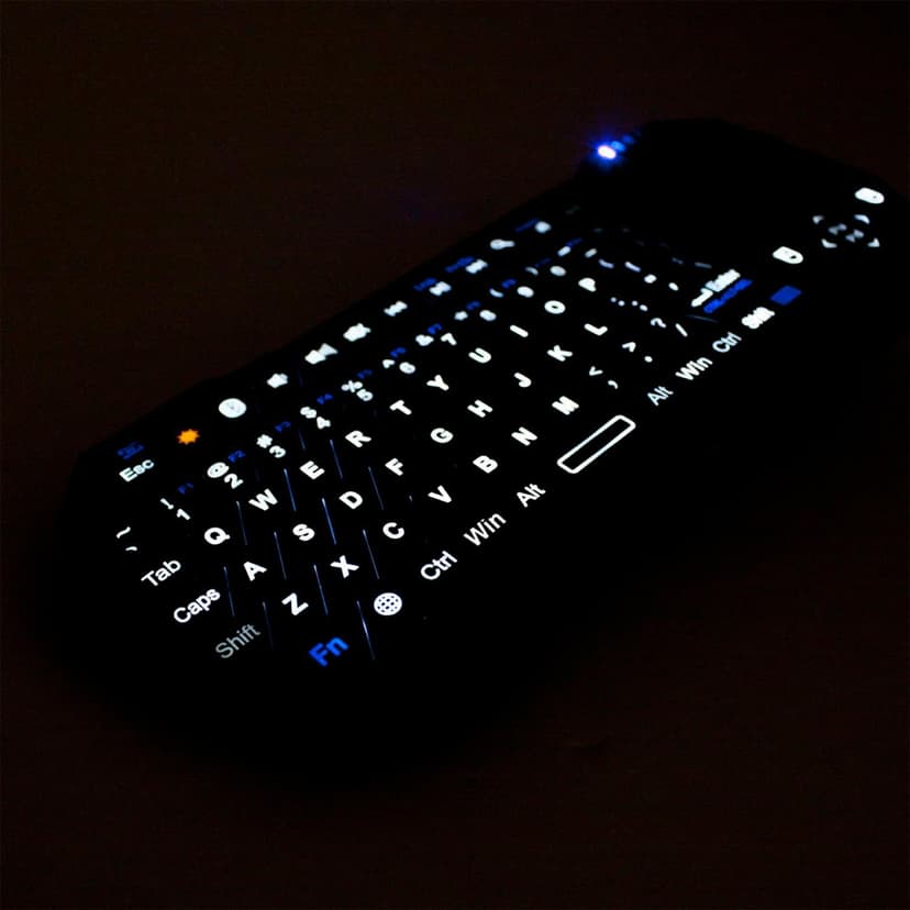 Fosmon Mini Bluetooth Keyboard (QWERTY Keypad), Wireless Portable with Touchpad, Compatible with Apple TV, Amazon Fire Stick, PS4, PS4 Pro, PS5, HTPC/IPTV, VR Glasses, Smartphones