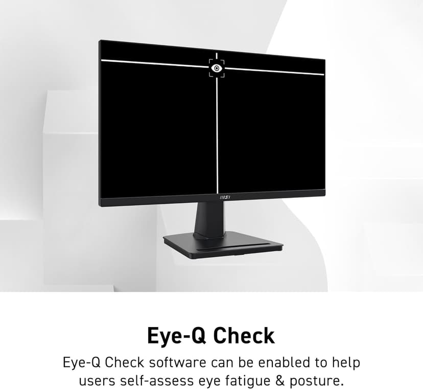 msi PRO MP225V,22-inch VA 1920 x 1080 (FHD) Computer Monitor, 100Hz, Adaptive-Synch, HDMI, Video Port, VESA Mountable, Tilt, 1ms, Black
