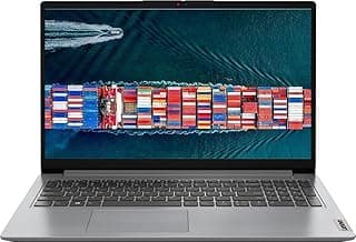 Lenovo IdeaPad 1 15.6" HD Laptop, Athlon Silver 7120U, 4GB RAM, 128GB SSD, Webcam, Type-C, SD Card Reader, USB-A&C, Wi-Fi 6, Windows 11 + GM Accessory (Athlon 7120U| 4GB/256GB)