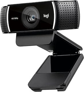 Logitech C922x HD Pro Webcam, Full HD 1080p/30fps Video, Clear Audio, HD Light Correction, PC Camera Webcam, Works with Skype, Zoom, Mac, Tablet - Black