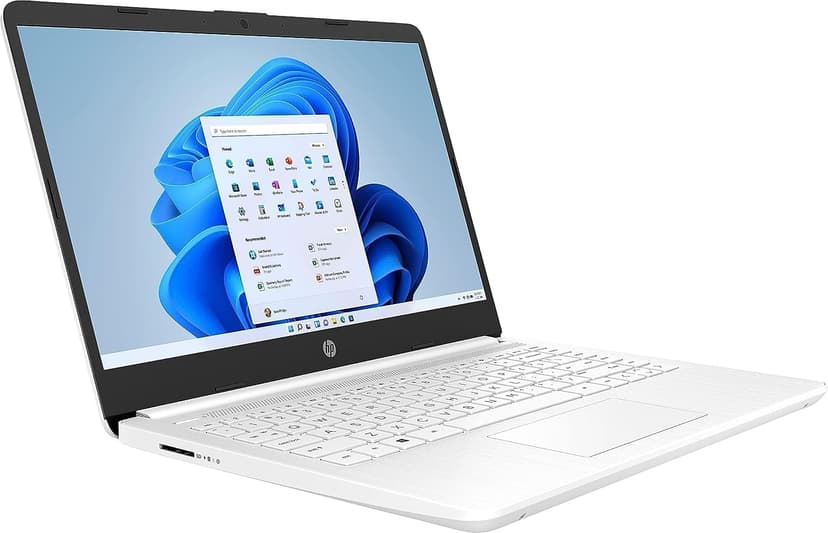 HP 14" Ultral Light Laptop for Students and Business, Intel Quad-Core N4120, 16GB RAM, 128GB Storage(64GB eMMC+64GB Ghost Manta SD), 1 Year Office 365, Webcam, HDMI, WiFi, USB-A&C, Win 11 S