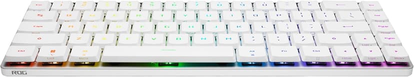 ASUS ROG Falchion RX Low Profile 65% Wireless Gaming Keyboard with ROG RX Red Low-Profile switches, tri-Mode Connection with ROG SpeedNova, Silicone dampening Foam, Touch Panel, and MacOS Support.