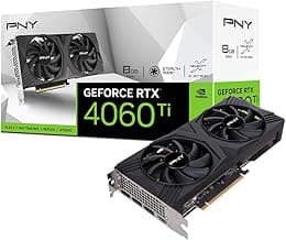 PNY GeForce RTX™ 4060 Ti 8GB Verto™ Dual Fan Graphics Card DLSS 3 (128-bit, PCIe 4.0, GDDR6, HDMI/DisplayPort, Supports 4k, 2 Slot)