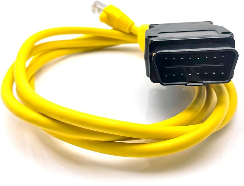 Enet Cable BMW Ethernet to OBD Interface for BMW Diagnostics and Coding Bootmod3 Bimmercode E-SYS ICOM Coding F-Series Car Diagnostic Tool (1.85m)