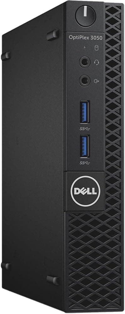 Dell CFC5C OptiPlex 3050 Micro Form Factor Desktop Computer, Intel Core i5-7500T, 8GB DDR4, 256GB Solid State Drive, Windows 10 Pro