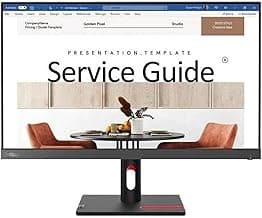 Lenovo ThinkVision S24i-30 24" Class Full HD LED Monitor - 16:9 - Raven Black, Storm Gray