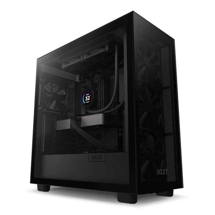 NZXT Kraken Elite 240 - RL-KN24E-B1 - 240mm AIO CPU Liquid Cooler - Customizable 2.36" LCD Display for Images, Performance Metrics and More - High-Performance Pump - 2 x F120P Fans - Black