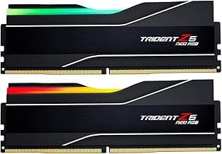 G.SKILL Trident Z5 Neo RGB Series (AMD Expo) DDR5 RAM 32GB (2x16GB) 6000MT/s CL30-38-38-96 1.35V Desktop Computer Memory UDIMM - Matte Black (F5-6000J3038F16GX2-TZ5NR)
