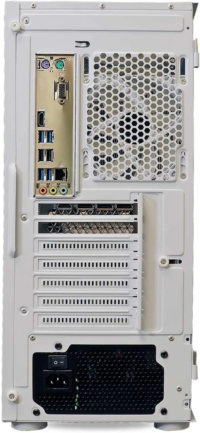 ViprTech Ghost 3.0 Liquid-Cooled PC - AMD Ryzen 5 5600X (12-LCore 4.6Ghz), RTX 4060 8GB, 32GB DDR4 3200, 1TB NVMe SSD, VR-Ready, Streaming, WiFi, RGB, Win 11, Warranty, Gaming Desktop Computer