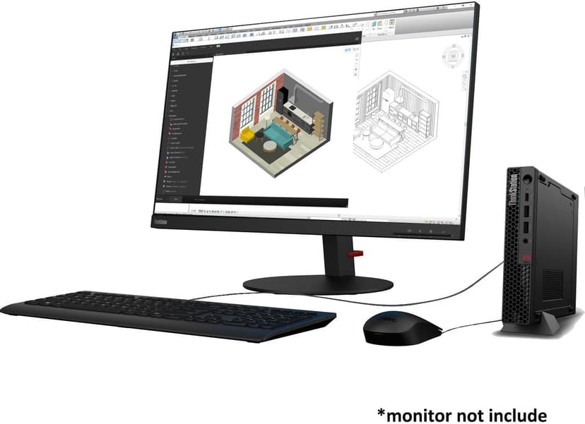 Lenovo ThinkStation P3 Tiny Workstation Desktop (Intel 14-Core i5-14500 vPro (> i7-13700), 16GB DDR5, 512GB SSD), Business Mini PC, Micro & MFF Computer, Ethernet, Wi-Fi 6, HDMI, Win 11 Pro, 2025