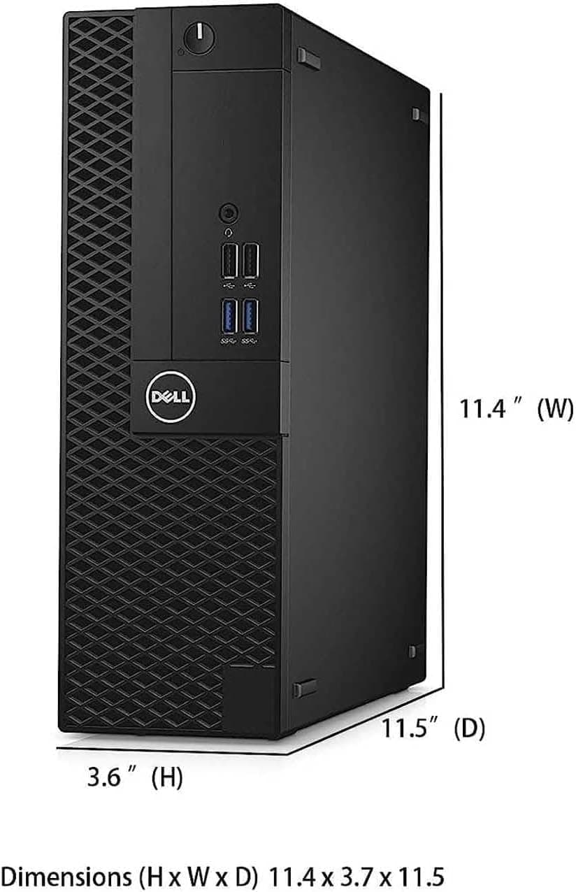 Dell Optiplex 3050 SFF Desktop PC, 21.5" FHD(1920x1080) Monitor, RGB Headset, AMD Radeon R5 340X, Core i5-6500, 16GB DDR4, 1TB SSD, Keyboard, Mouse, Windows 10 Pro (Renewed)