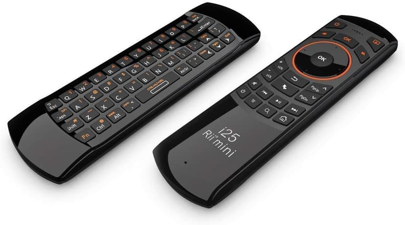 Rii Mini K25 Multifunction Portable 3 in 1 2.4GHz Wireless Fly Mouse Keyboard and Remote Control with Rechargeable Li-ion Battery for PC, Laptops, Linux, Android Tv Boxs, Windows, Windows, IPTV