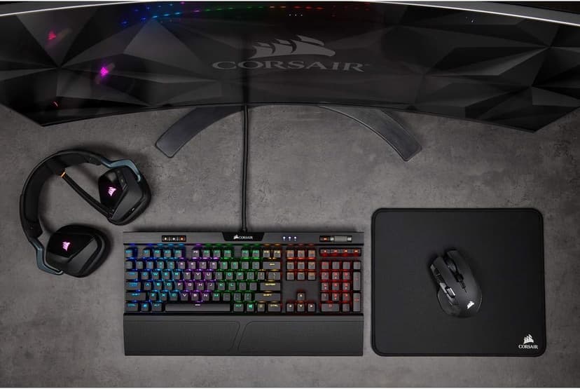 Corsair IRONCLAW WIRELESS RGB Rechargeable Gaming Mouse with Slipstream Technology - 18,000 DPI - 3-Zone RGB Multi-Color Backlighting - Black