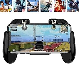 Mobile Phone PUBG Game Controller L1R1 Shoot and Aim Trigger Joystick Ergonomic Gamepad for PUBG Mobile/Knives Out,Phone Gaming Controller for 4.7''- 7.0'' Android & iOS (H6)