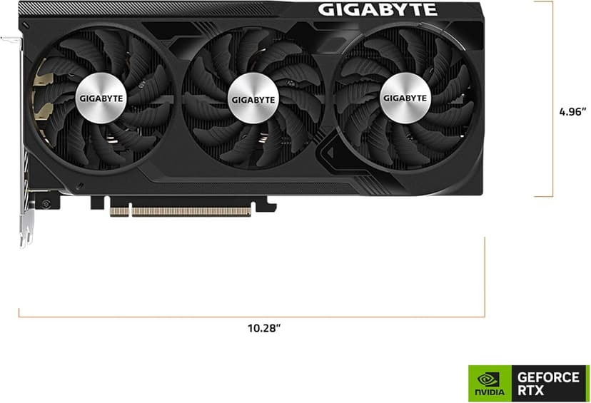 GIGABYTE GeForce RTX 4070 WINDFORCE OC 12G Graphics Card, 3X WINDFORCE Fans, 12GB 192-bit GDDR6X, GV-N4070WF3OC-12GD Video Card