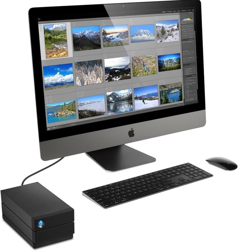 LaCie 2big RAID 8TB External Hard Drive Desktop HDD – USB-C, 7200 RPM Enterprise Class Drives, for Mac and PC Desktop, Rescue Services (STHJ8000800)