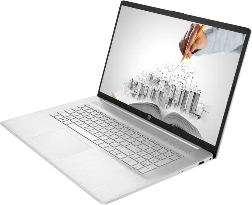 HP 17 Business Laptop, 17.3” HD+ Display, 11th Gen Intel Core i3-1125G4 Processor, 32GB RAM, 1TB SSD, Wi-Fi, HDMI, Webcam, Windows 11 Pro, Silver