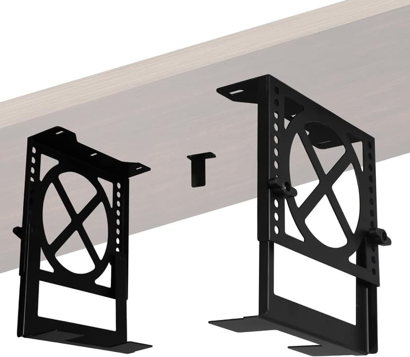 Frejia Adjustable Under Desk PC,NAS Mount Bracket Holder,Compatible with Desktop NAS,UPS,CPU,Small Form Factor Desktop Tower,Xbox Seriesx,OptiPlex7000/7010,Height 4.2-8IN