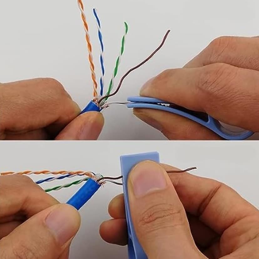 6 Pcs Wires Pair Separator Tools, Plastic Engineer Wire Straightener, Plastic Network Cable Untwist Tool, Network Wire Stripping Tool for CAT5 CAT5E CAT6 CAT7