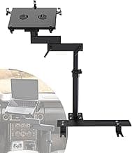 Car Laptop Mount for Vehicle, Trucks, Vans, Adjustable Aluminum No-Drill Laptop Car Holder