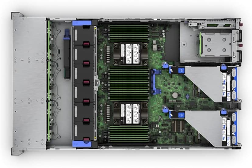 HPE ProLiant DL380 Gen11 2U Rack Server Bundle with Dual Xeon 6430 32-Core 2.1GHz, 1TB DDR5 Memory, 61.44TB Enterprise SAS 12Gb/s SSD, RAID, Dual Power, iLO, Rail Kit and Windows Server 2022 Standard