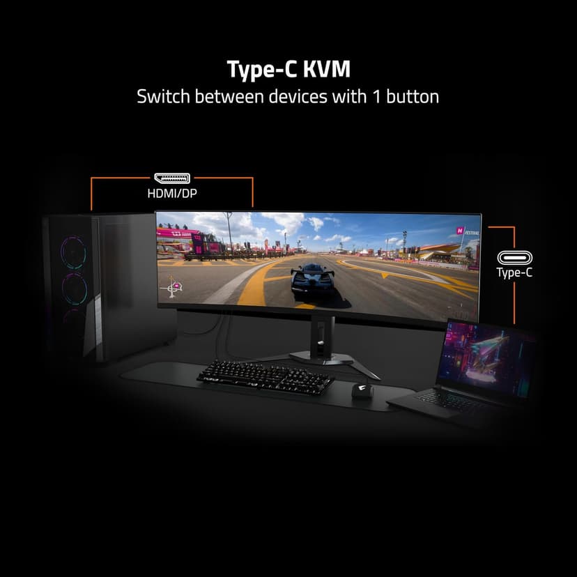GIGABYTE M32U 32" 4K 144Hz Gaming Monitor with IPS, 1ms Response Time, HDMI 2.1, USB 3.0 - Black
