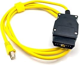 Enet Cable BMW Ethernet to OBD Interface for BMW Diagnostics and Coding Bootmod3 Bimmercode E-SYS ICOM Coding F-Series Car Diagnostic Tool (1.85m)