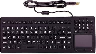 DSI Industrial Waterproof Keyboard 107 Keys with Touchpad Latest Version