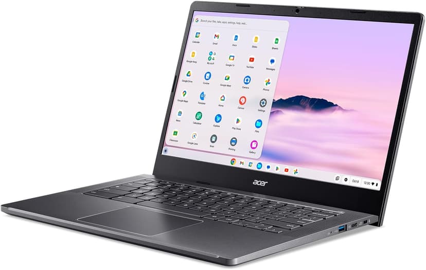Acer Chromebook Plus 514 Laptop with Google AI – 14" Full HD 1920 x 1080 IPS Display | Intel Core i3-N305 | 8GB LPDDR5 | 128GB SSD | Wi-Fi 6E | FHD Camera | Chrome OS | CB514-4H-38JA