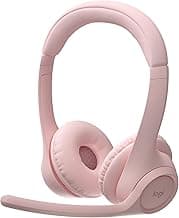 Logitech Zone 300 Wireless Bluetooth Headset with Noise-Canceling Microphone, Compatible with Windows, Mac, Chrome, Linux, iOS, iPadOS, Android – Rose (Renewed)