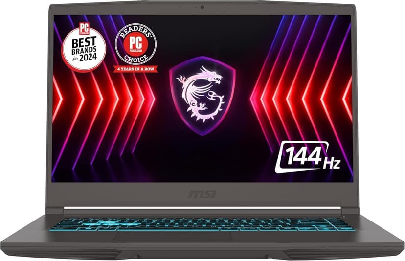 MSI Thin A15 AI Gaming Laptop 15.6" FHD IPS 144Hz AMD Octa-core Ryzen 9 8945HS Up to 16 Tops (Beats i7-12700H) 32GB RAM 1TB SSD GeForce RTX 4060 Backlit Win11 ICP Hub/AI Gaming