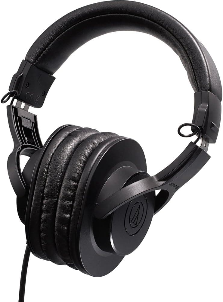 Audio-Technica ATH-M20x Professional Studio Monitor Headphones, Black (AUD ATHM20X)