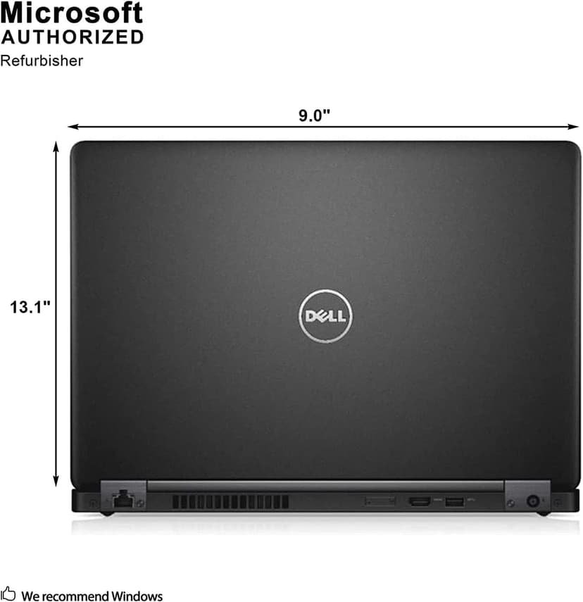 Dell Latitude 5480 | 14 inch Business Laptop | Intel i5-6300U | 8GB DDR4 | 256GB SSD | Backlit Keyboard | Win 10 Pro (Renewed)