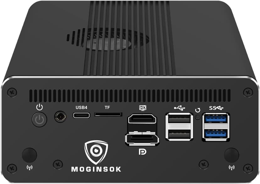 MGNAS14 Micro Firewall Appliance 10Gbe Router with Intel 14th Gen Core Ultra 7 155H, AI MINI PC with 2x10Gbe SFP+ 2xDDR5 RAM M.2 PCIe 4.0 SSD USB4 Support Pfsense|OPNsense|Openwrt|Windows