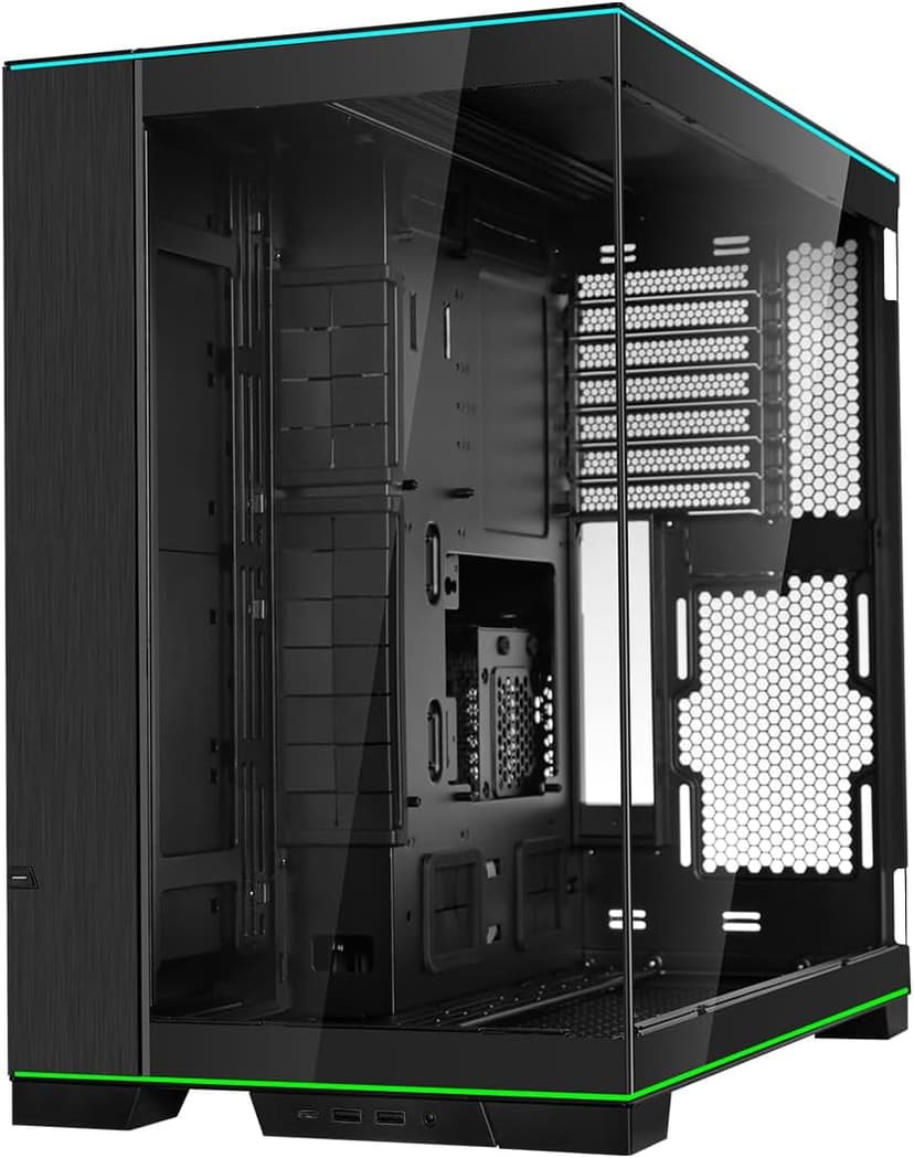 Lian Li O11D EVO RGB E-ATX gaming dual chamber case - ARGB lighting strips - Up to 420mm radiator - Cable management - Front and side tempered glass panels - Reversible chassis (O11DERGBX.US)
