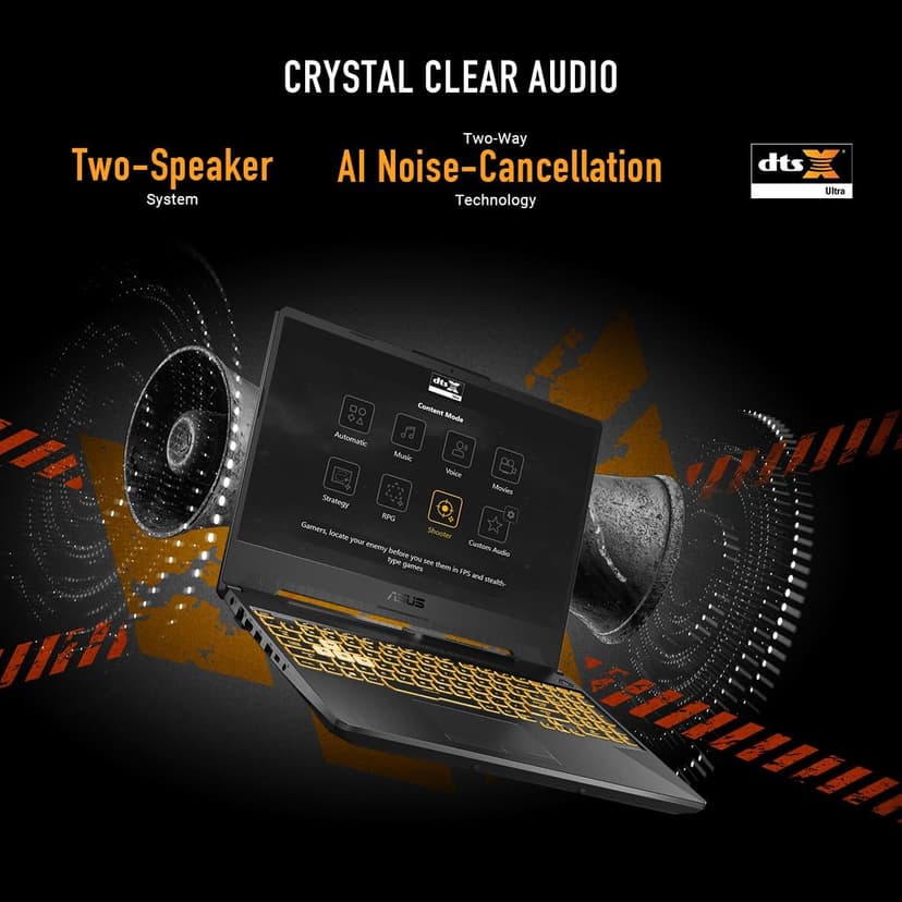 ASUS TUF Gaming A15 Gaming Laptop, 15.6” FHD 144Hz Display, NVIDIA® GeForce RTX™ 3050, AMD Ryzen™ 5 7535HS, 8GB DDR5, 512GB PCIe® Gen4 NVMe™ SSD, Wi-Fi 6, Windows 11, FA506NC-ES51