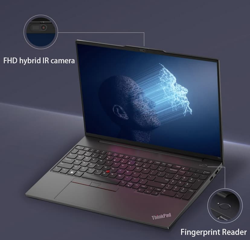 Lenovo ThinkPad E16 Business Laptop (16" FHD+ Touchscreen, Intel 13th Gen 10-Core i7-1355U, 40GB RAM, 1TB SSD) Backlit, Fingerprint, FHD Webcam, Ethernet, Thunderbolt 4, Win 11 Pro w/ AI Copilot