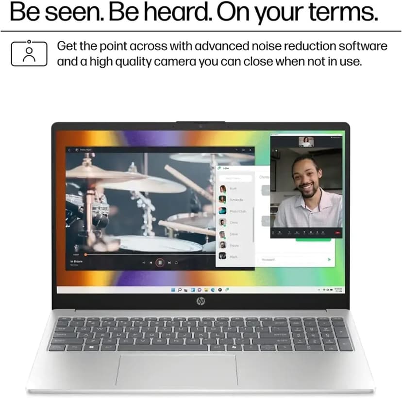 HP 2025 15.6" Touchscreen Laptop - w/Office Lifetime & Win 11 Pro&External DVD Drive, Intel i3 1315U(Up to 4.5GHz), Wi-Fi 6, Copilot AI, HD Touch Display, Long Battery Life, 64GB RAM, 2TB SSD