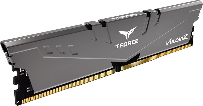 TEAMGROUP T-Force Vulcan Z DDR4 DRAM 16GB Kit (2x8GB) 3200MHz Desktop Memory Module (PC4-25600) CL16 Ram (Gray) - TLZGD416G3200HC16FDC01