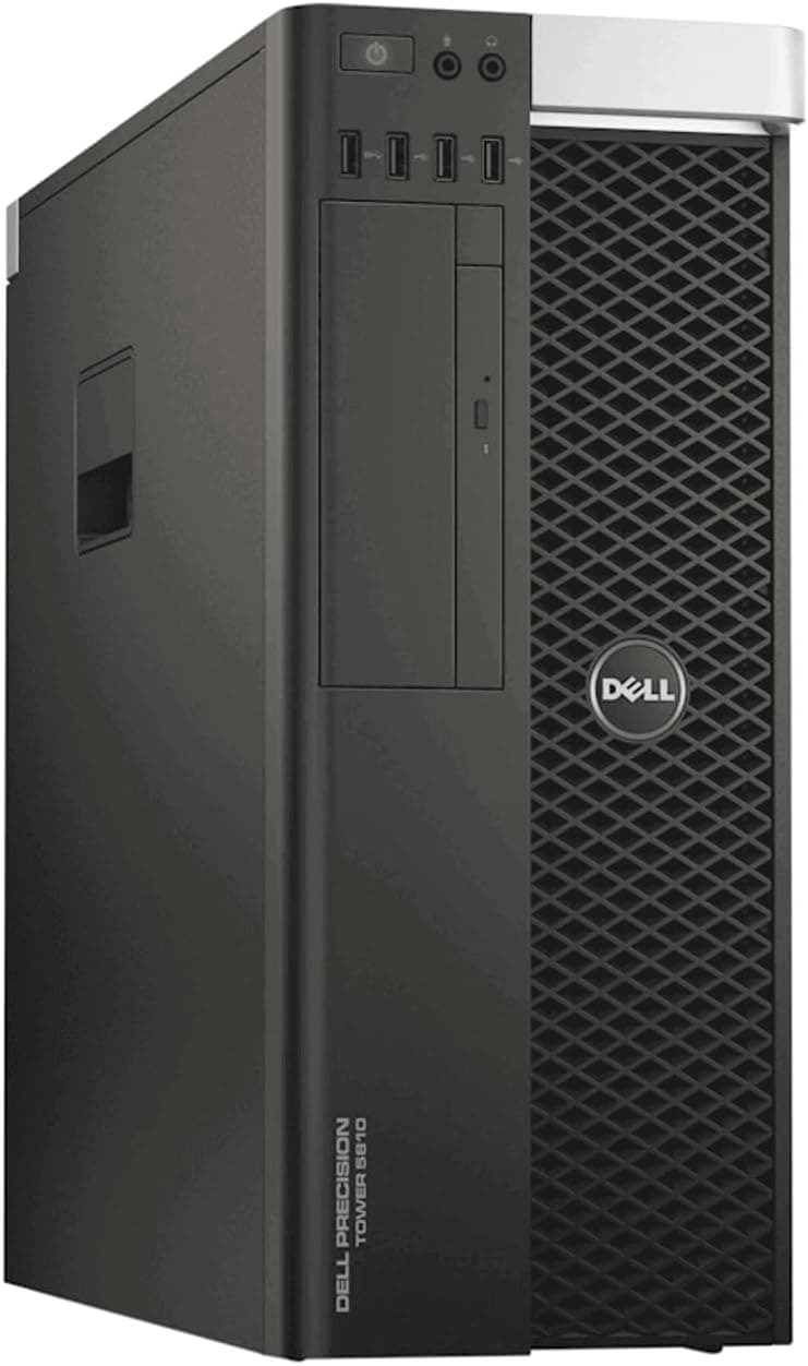 Dell Precision T5810 Mid-Tower Workstation - Intel Xeon E5-1650 v3 3.5GHz 6 Core Processor, 32GB DDR4 Memory, 512GB SSD, Nvidia Quadro K2200 Graphics Card, Windows 10 Pro. (Renewed)