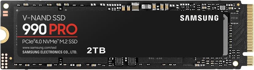 Samsung 990 PRO SSD NVMe M.2 PCIe Gen4, M.2 2280 Internal Solid State Hard Drive, Seq. Read Speeds Up to 7,450 MB/s for High End Computing, Gaming, and Heavy Duty Workstations, MZ-V9P2T0B/AM